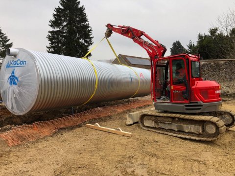 Pose et installation de cuve de récupération d'eau pluviale à Pont-sur-yonne